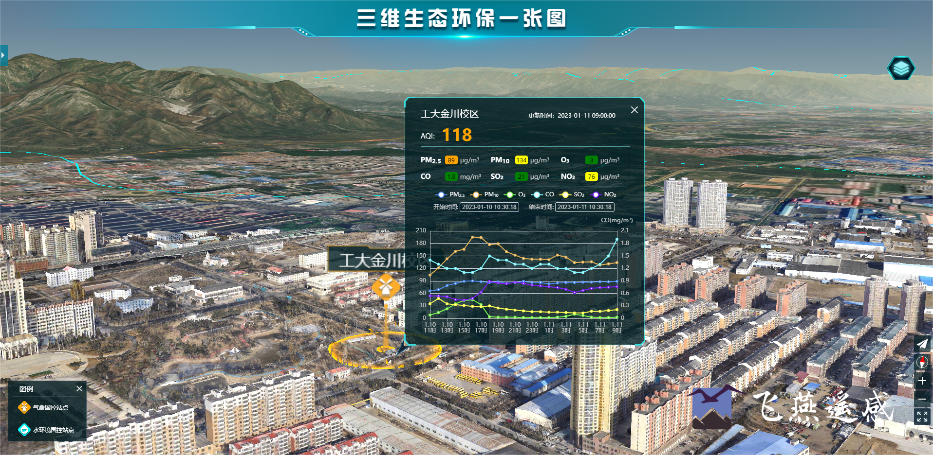 智慧環(huán)保三維可視化系統(tǒng)平臺(tái)，生態(tài)環(huán)境立體場景“入行入心”